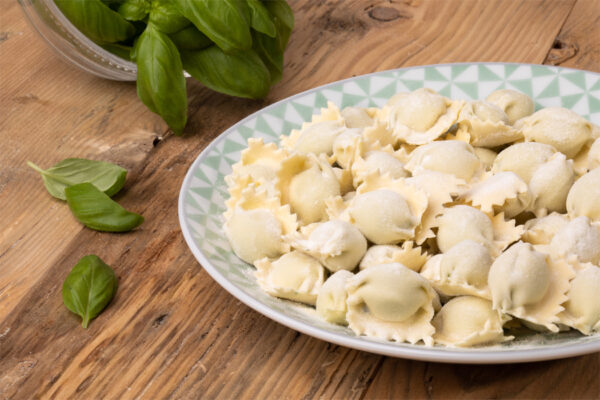 Ravioli del plin al basilico Ravioli del Plin al Basilico